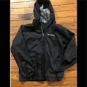 ☔️Columbia kids rain jacket. Unisex. Black, sz S/8